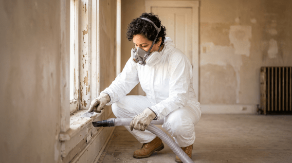 Lead abatement owner working on their new business idea