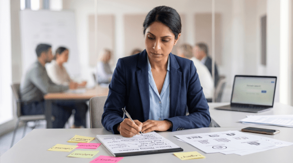 Leadership training business owner creating LLC business name ideas