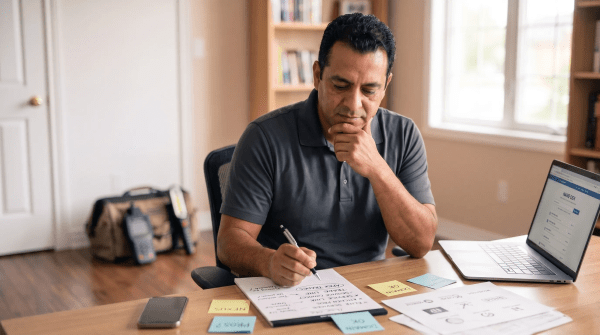 Vehicle inspection business owner creating LLC name ideas