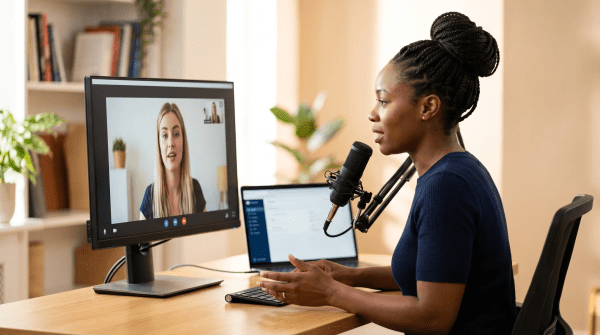 Online coaching platform owner running an online coaching platform