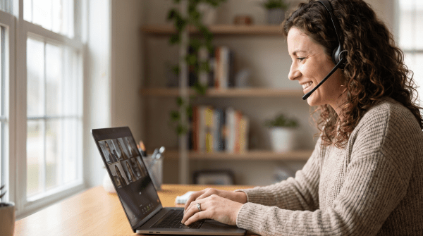 Online learning community owner running an online learning community