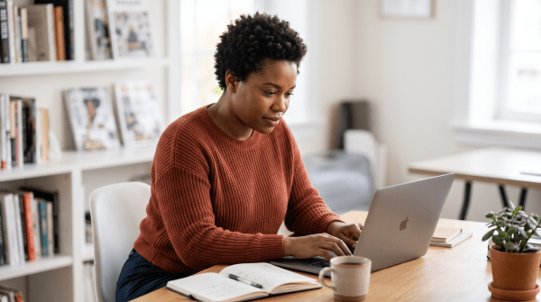 Online magazine owner starting a business.
