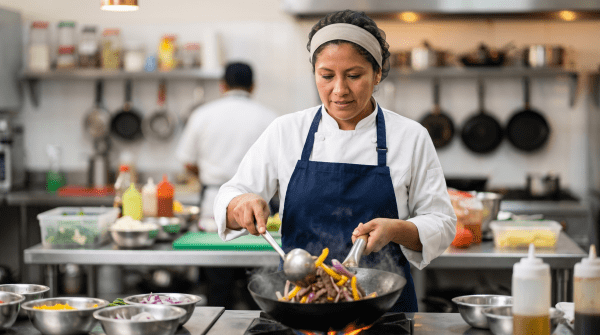 Peruvian restaurant owner starting a business.