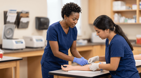 Phlebotomy school owner starting a business.