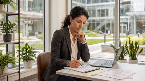 Property management SaaS owner brainstorming business name ideas