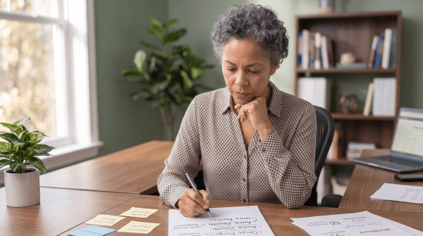Remote IT support owner brainstorming business name ideas