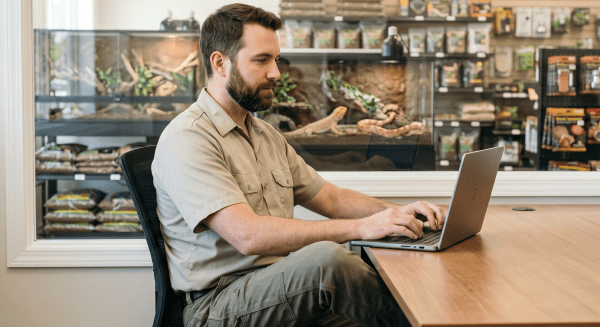 Reptile and exotic supply store owner forming their LLC