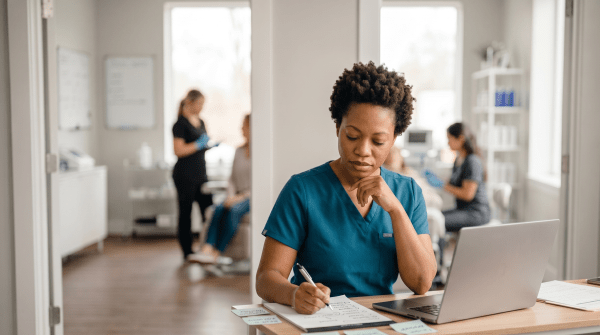 Scalp health clinic owner brainstorming business name ideas