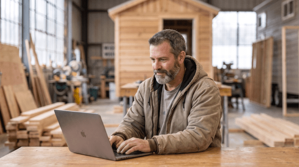 Tiny home builder business owner forming their LLC