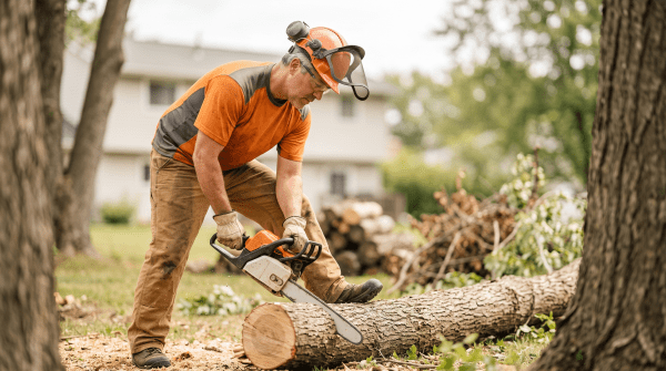 Tree removal service owner starting a business.