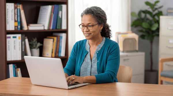 Tutor starting a test prep business LLC from study desk