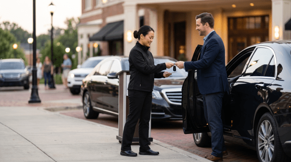 Valet parking owner working on their new business idea