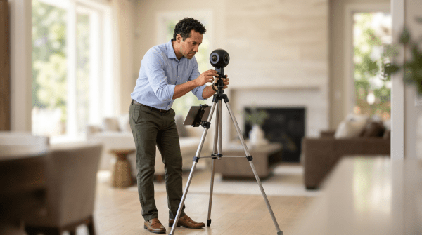 Virtual tours owner working on their new business idea