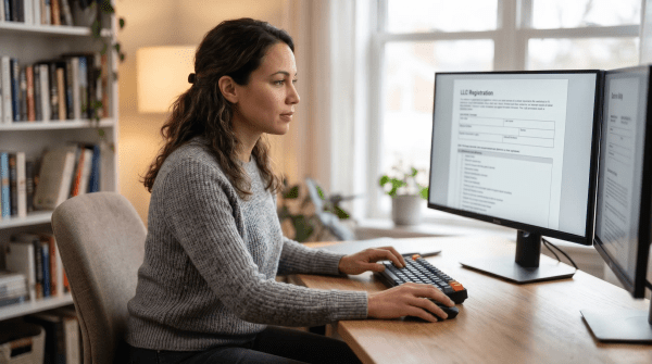 Website flipper forming an LLC for an online business venture