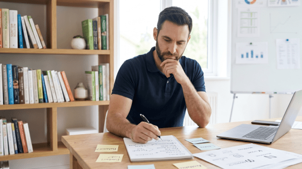 Weight loss coaching owner brainstorming business name ideas