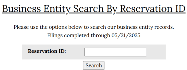 Alabama reservation ID search