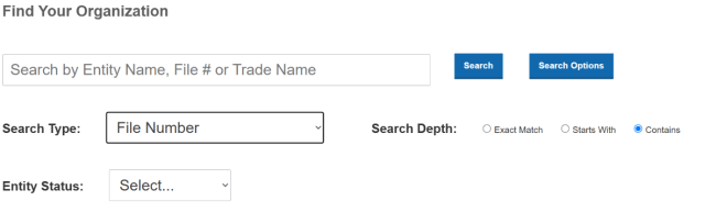 DC file number search home