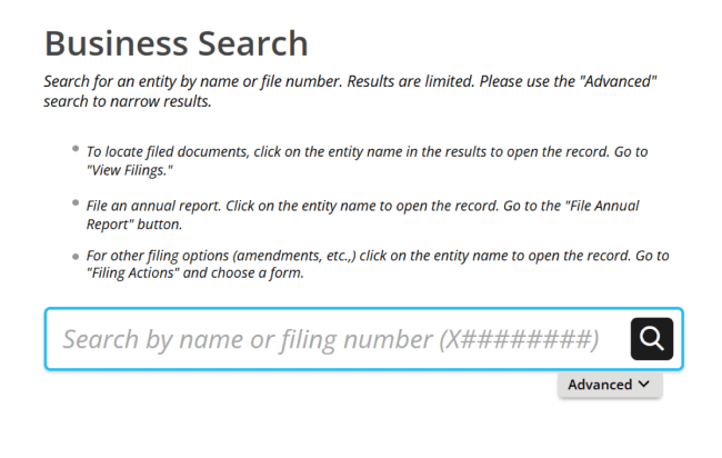 Montana business name search home