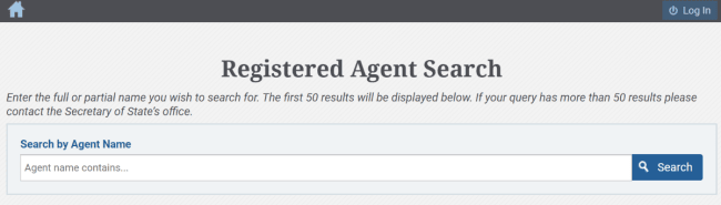 SC registered agent search home