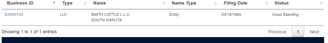 SD ID number search results