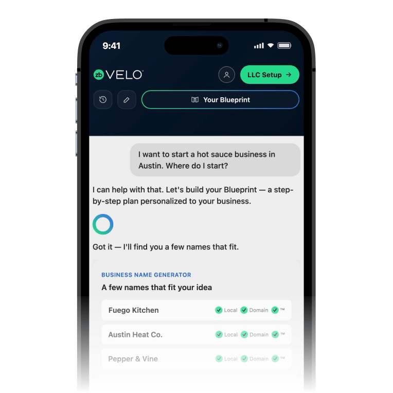 ZenBusiness Velo