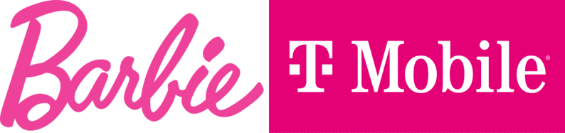 Barbie T-Mobile Pink Logos