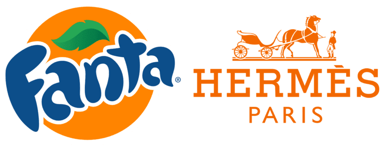 Fanta Hermes Orange Logo