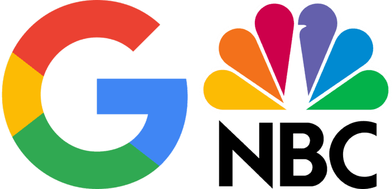 NBC Google multicolor logos