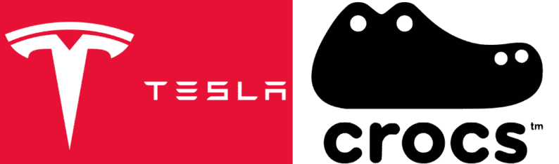 Tesla Crocs White Logos
