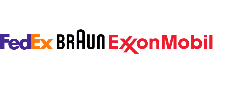 fedex braun exonmobil logo