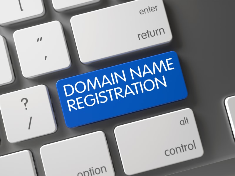domain name button