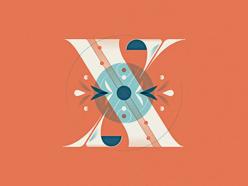 X logo design