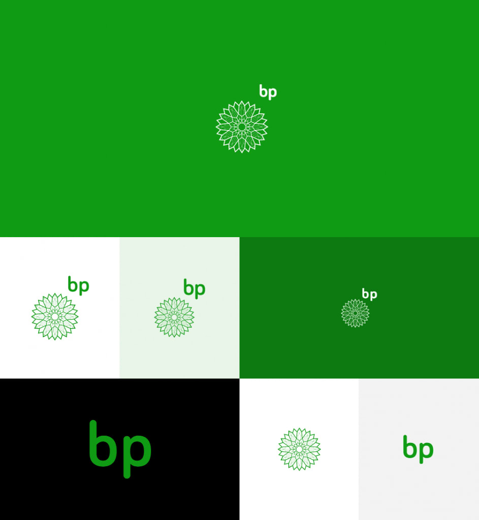 How would BP logo look like if it were made in ZenBusiness?