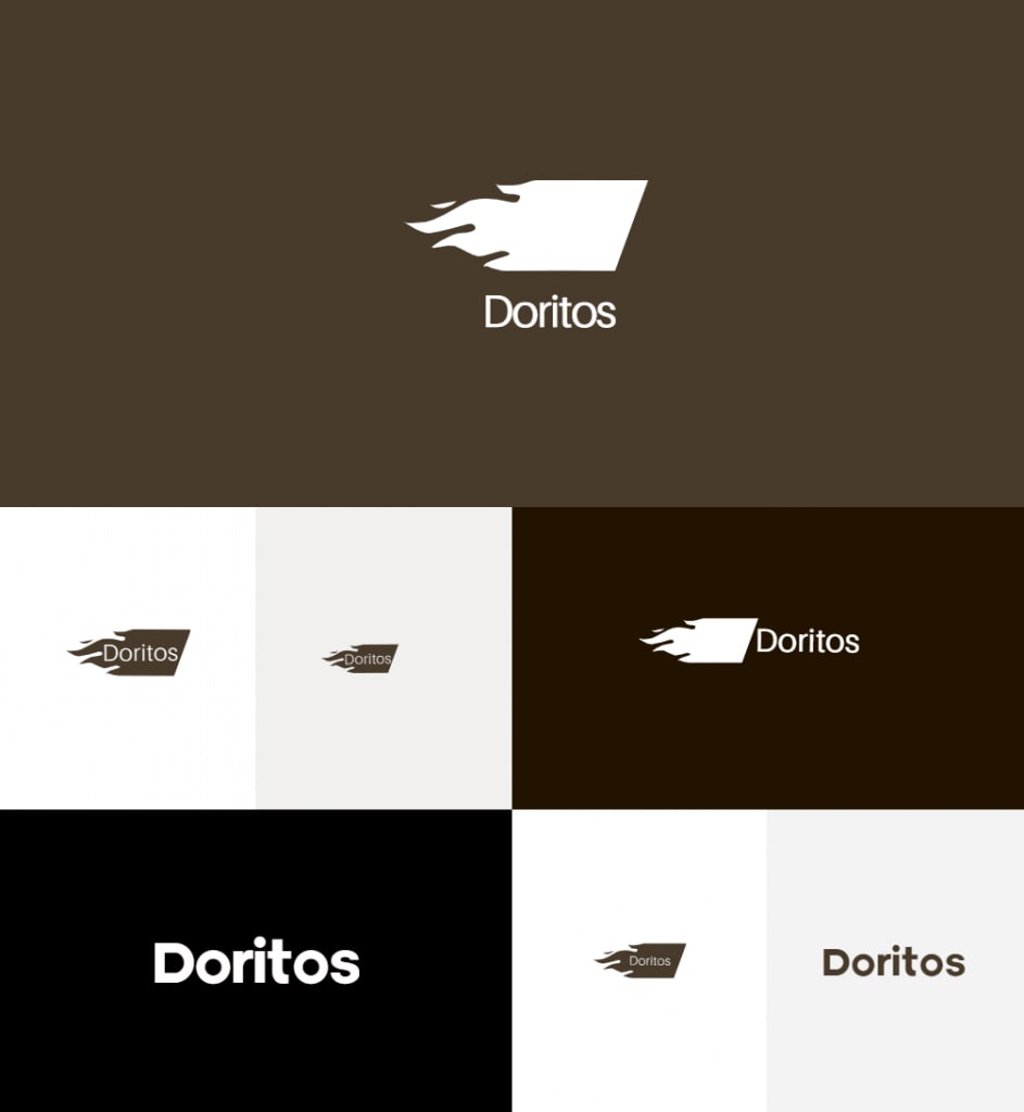 How would Doritos logo look like if it were made in ZenBusiness?