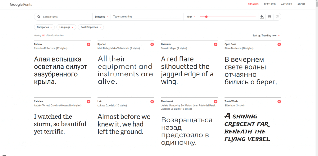 Fonts Google