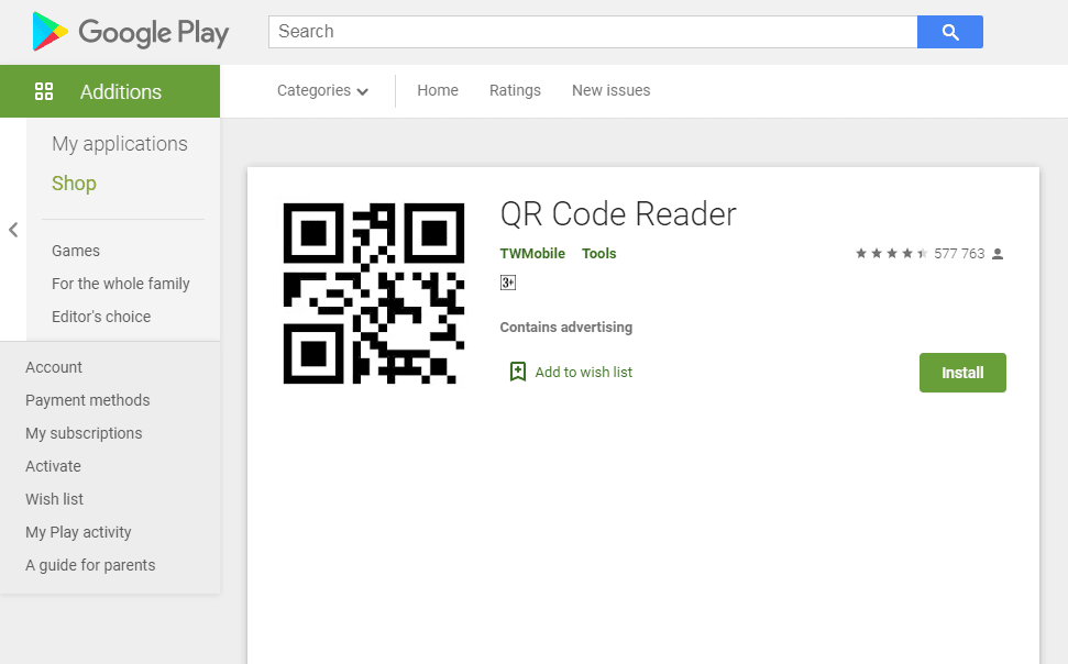 QR Code Reader