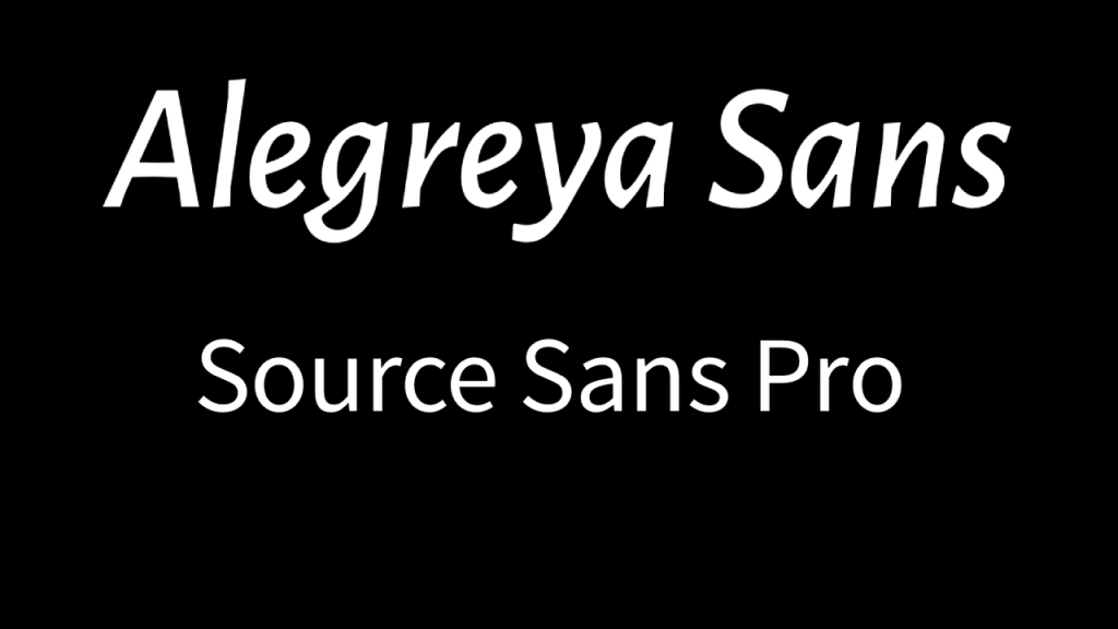 Alegreya Sans SC u0026amp; Source Sans Pro