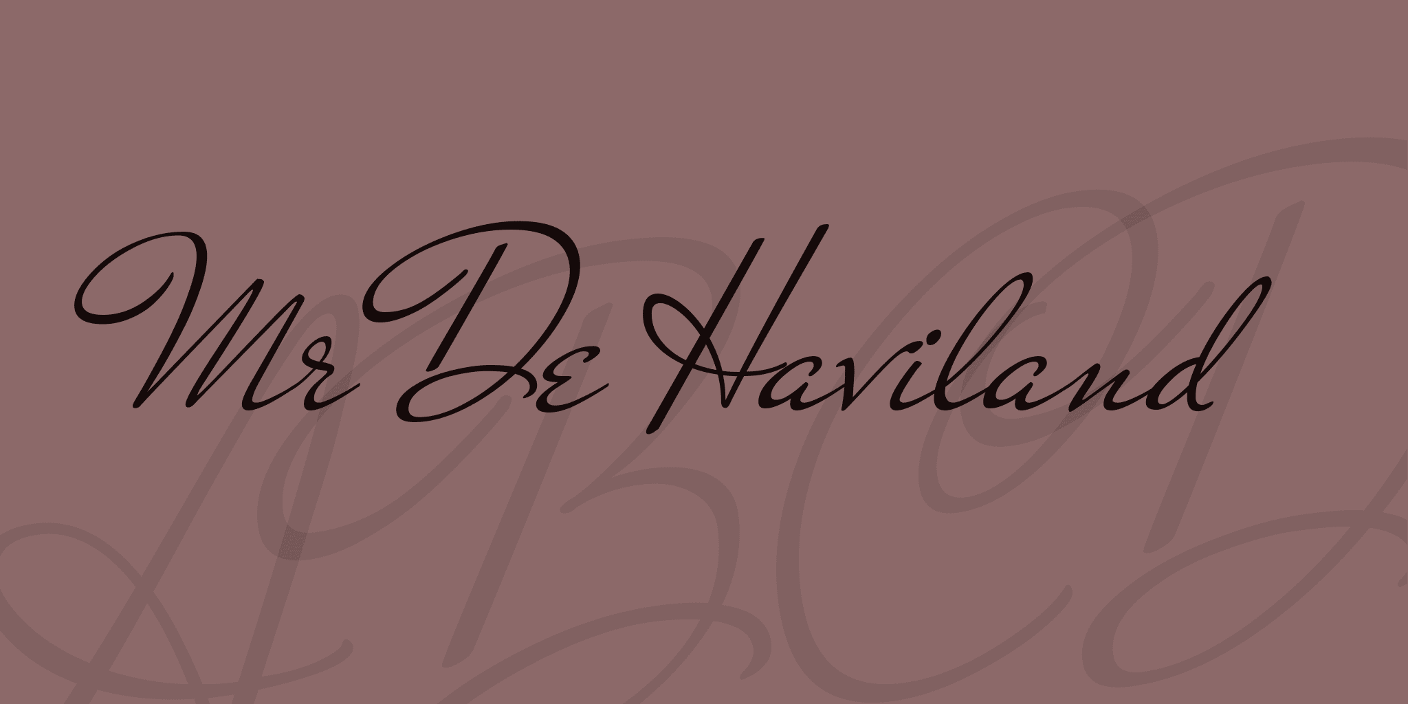 Mr De Haviland