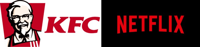 Netflix Kfc Red Logos