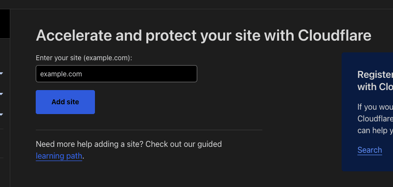 ゾーン登録画面