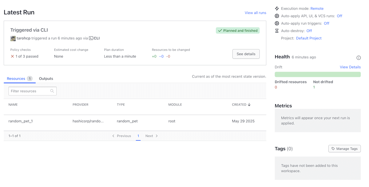 cdktf deploy - HCP Terraform