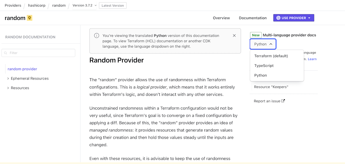 Terraform Registry - random_doc