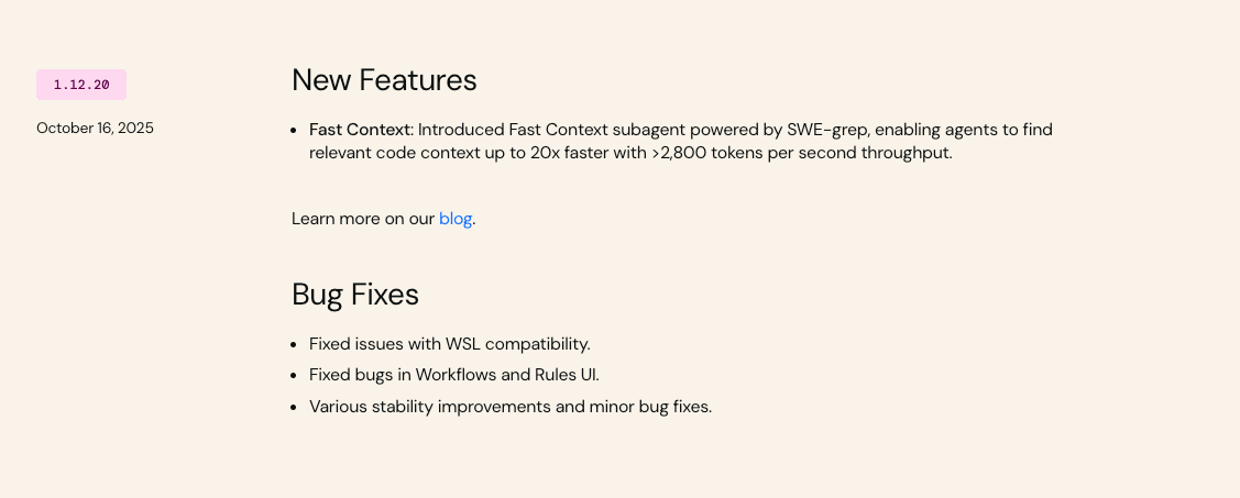 WindsurfのChangelog
