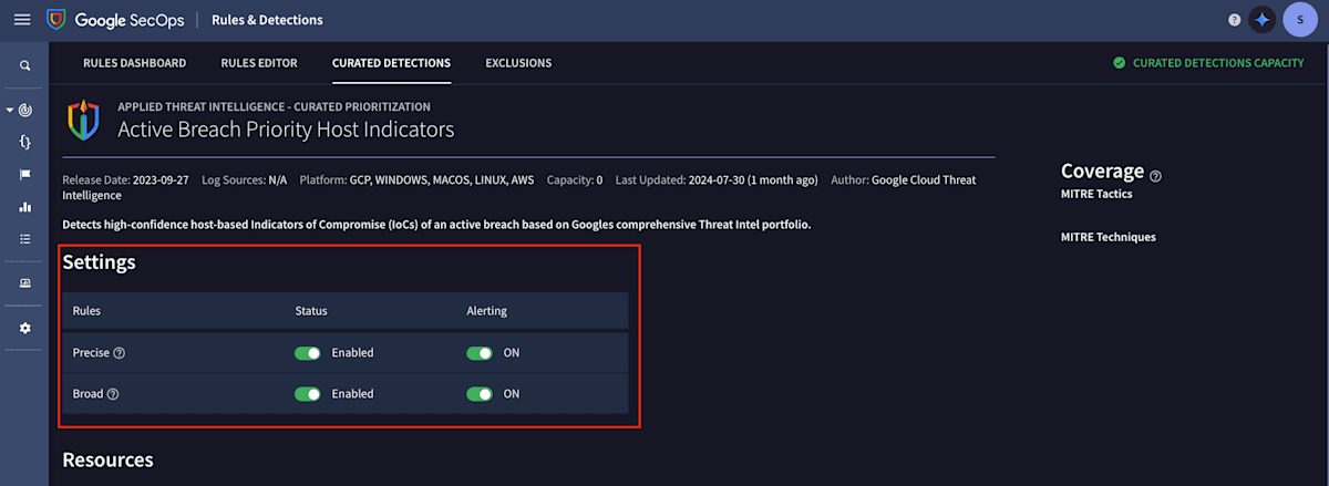 curated-detections-settings