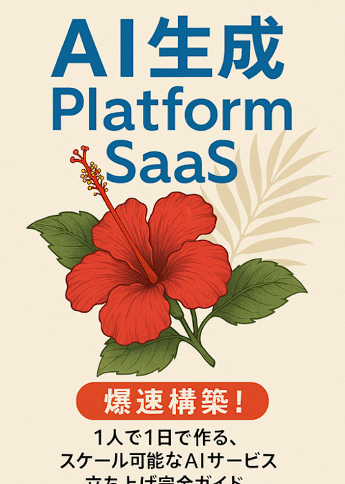 AI生成プラットフォーム(SaaS型)爆速構築!1人で1日で作る、スケール可能なAIサービス立ち上げ完全ガイド