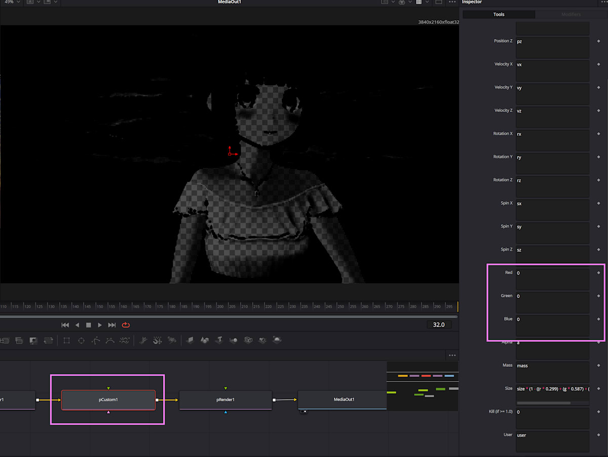 pCustom color settings