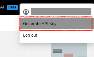 SelectGenerateAPIKey