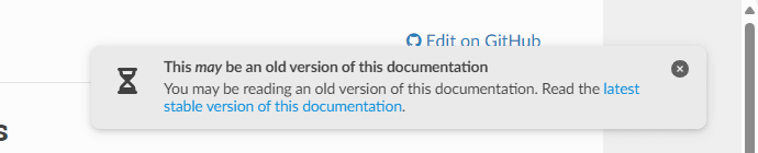 アラートの表示例