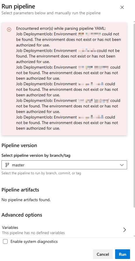 ado-pipeline-env-erros