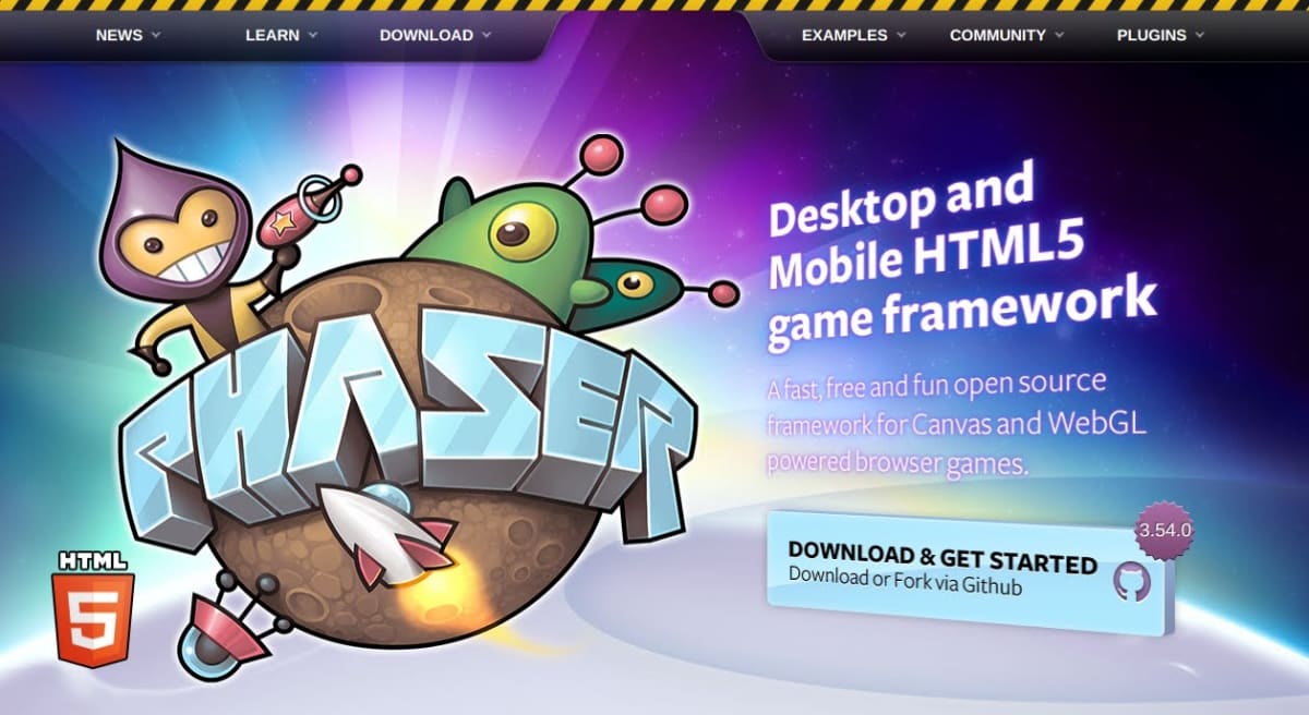 Phaser 3 Web site